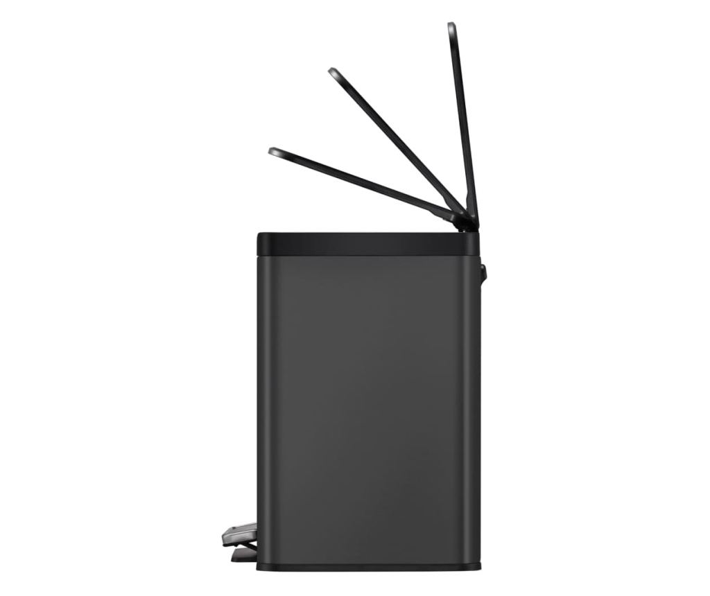 ЕКО Кош за боклук с педал Essential, черен, 20+9 L - 5