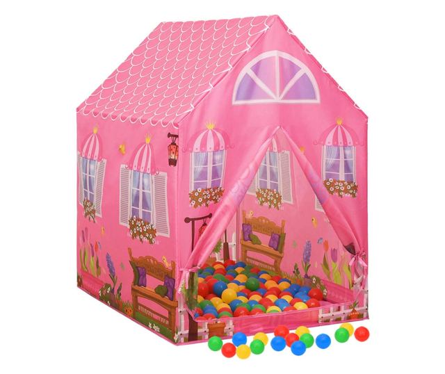 rózsaszín gyerekjátszósátor 69 x 94 x 104 cm