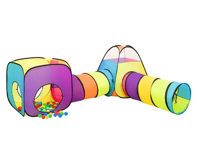 többszínű gyerekjátszósátor 190 x 264 x 90 cm