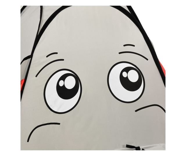 szürke elefántos gyerekjátszósátor 174 x 86 x 101 cm