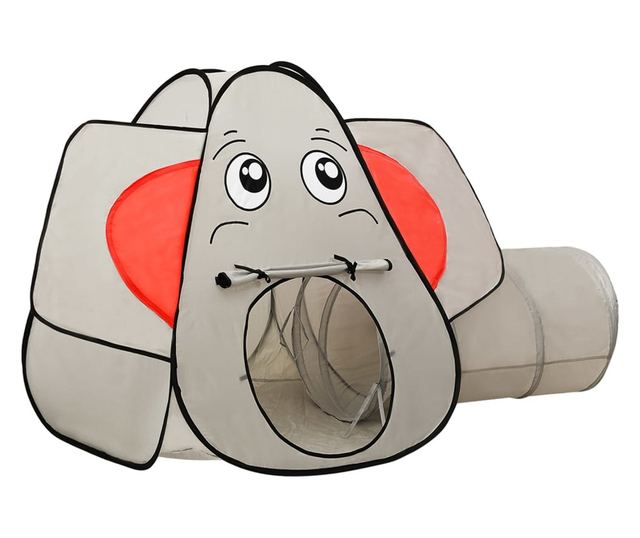szürke elefántos gyerekjátszósátor 174 x 86 x 101 cm