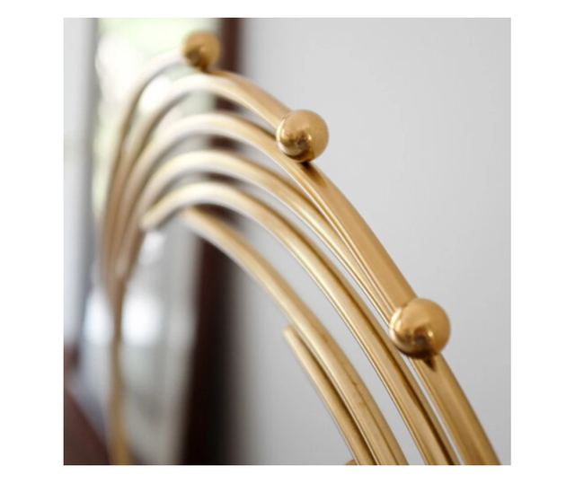 Decoratiune de masa, metalica, Omnia, 42x12x65cm, Auriu/Negru