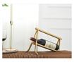Suport sticla de vin din metal auriu periat, Portman, 35x22x22cm