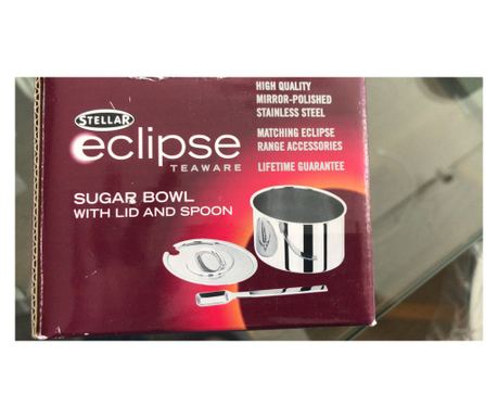 Zaharniță inox cu capac și linguriță,Stellar Eclipse -SE50