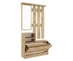 Cuier haaus Lyon, Stejar Artisan, L 85 x l 24 x H 180 cm