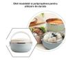 Set caserole alimentare, lunch box cu 2 recipiente din oțel inoxidabil, capacitate 1400 ml, prevăzut cu mâner și valvă de aerisi thumbnail 2