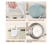 Set caserole alimentare, lunch box cu 2 recipiente din oțel inoxidabil, capacitate 1400 ml, prevăzut cu mâner și valvă de aerisi thumbnail 3