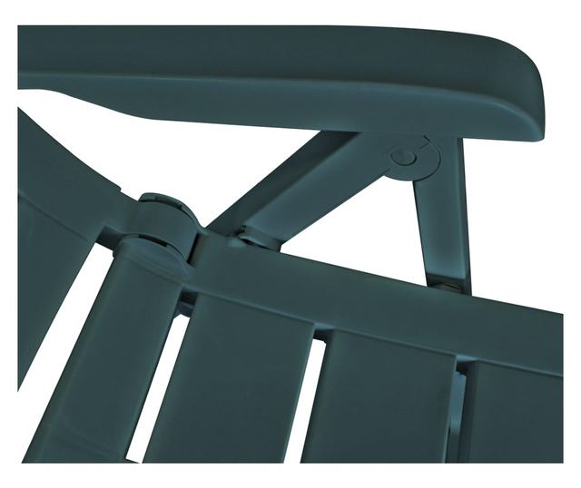 Sklopive vrtne stolice, 2 kom., zelene, plastika