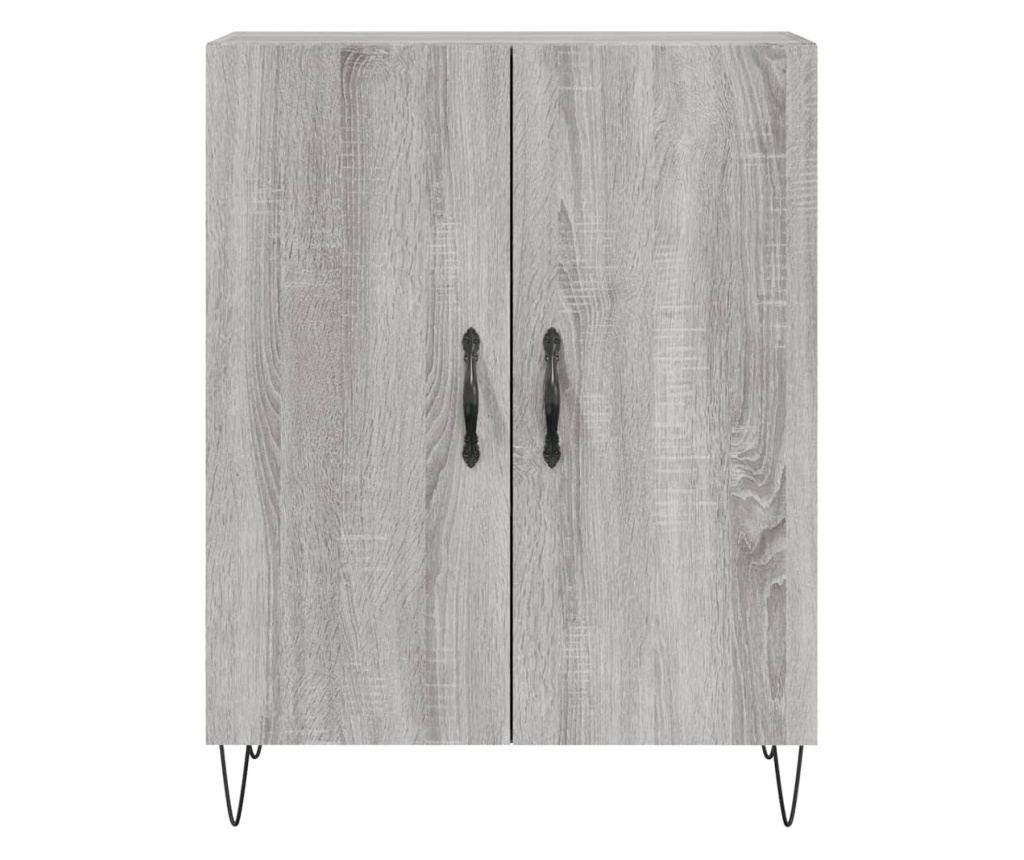 Visoka ormar, siva sonoma, 69,5x34x180 cm, kompozitno drvo - 8