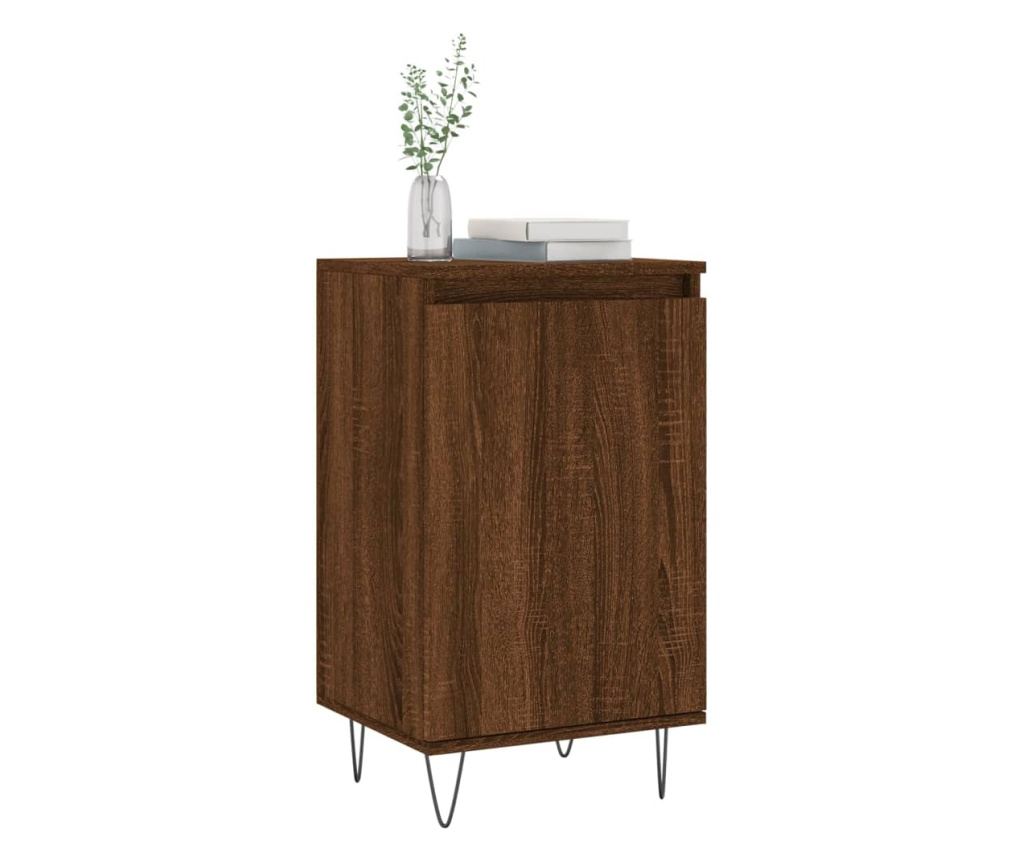 Smeđa hrastova komoda, 40x35x70 cm, obrađeno drvo - 3