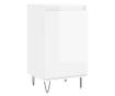 Konzola, bijela visokog sjaja, 40x35x70 cm, obrađeno drvo thumbnail 2