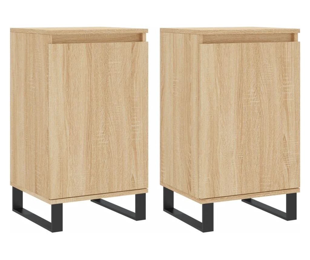 Ormarić, 2 kom., hrast sonoma, 40x35x70 cm, obrađeno drvo - 2