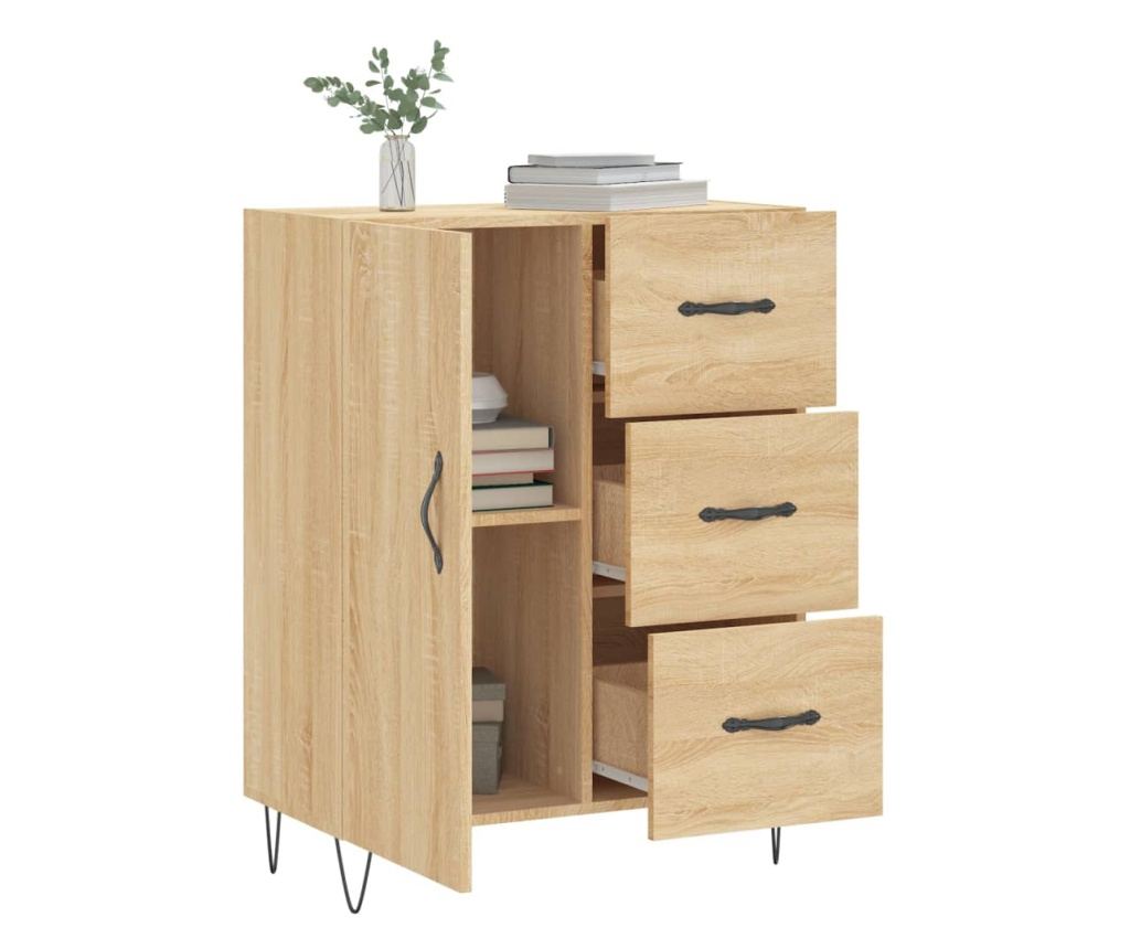 Komoda, sonoma hrast, 69,5x34x90 cm, kompozitno drvo - 4