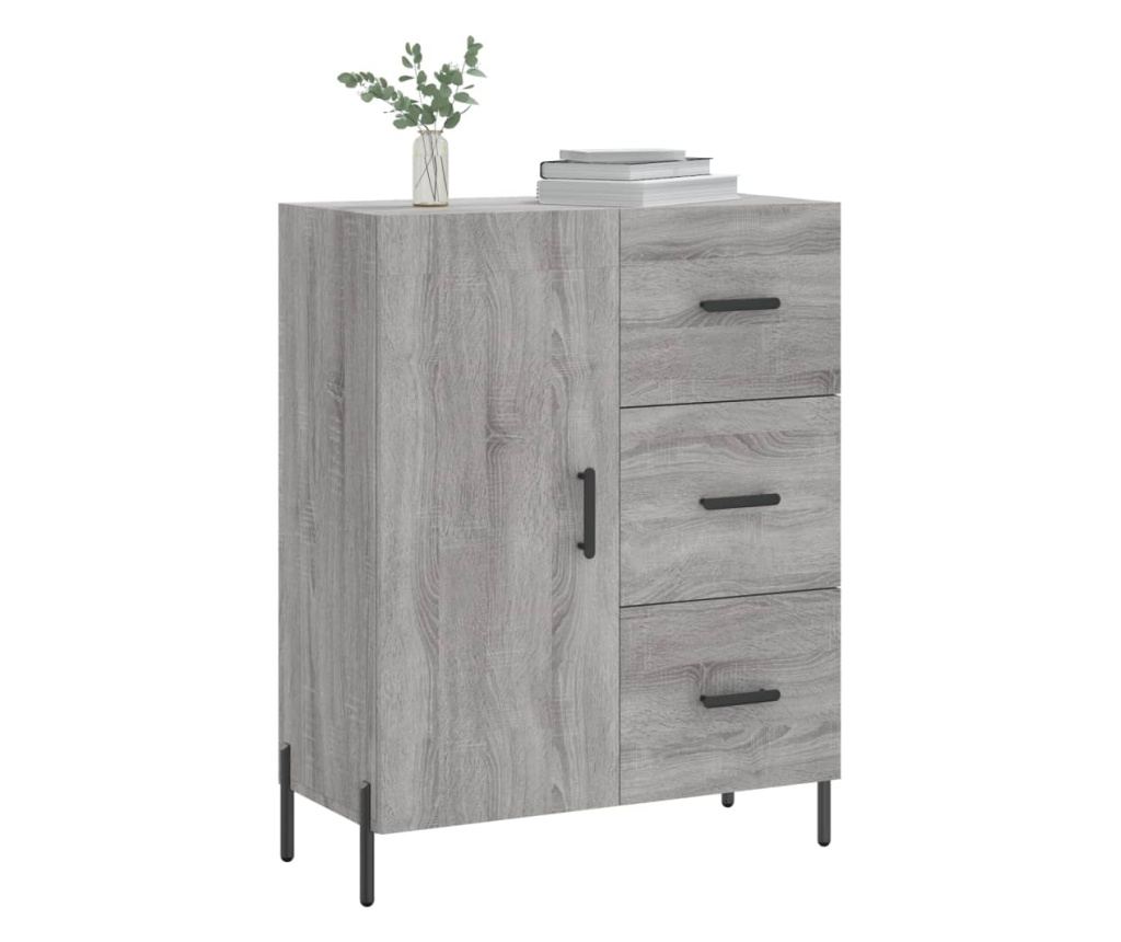 Siva sonoma komoda, 69,5x34x90 cm, kompozitno drvo - 3