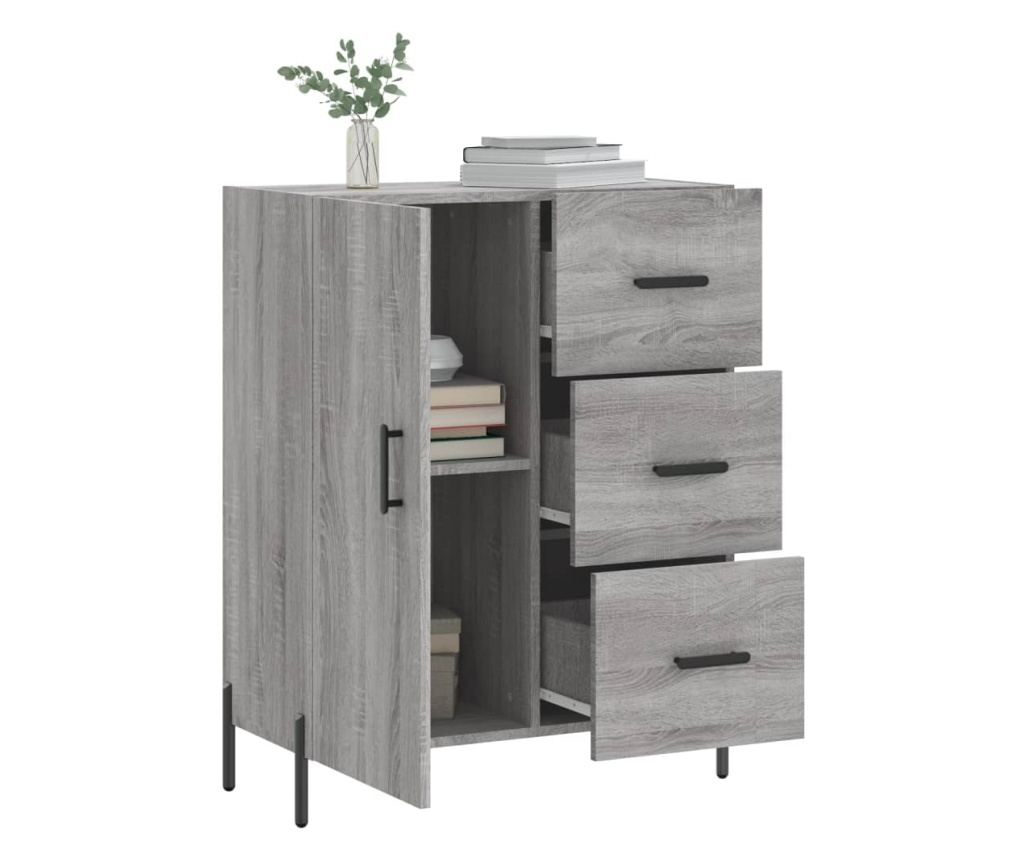 Siva sonoma komoda, 69,5x34x90 cm, kompozitno drvo - 4