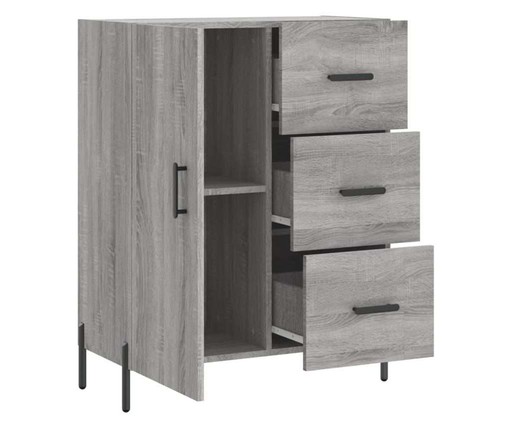 Siva sonoma komoda, 69,5x34x90 cm, kompozitno drvo - 6