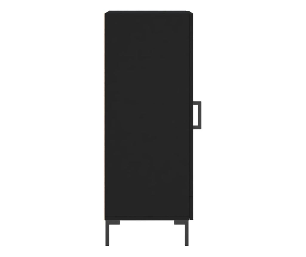 Konzola, crna, 34,5x34x90 cm, kompozitno drvo - 7