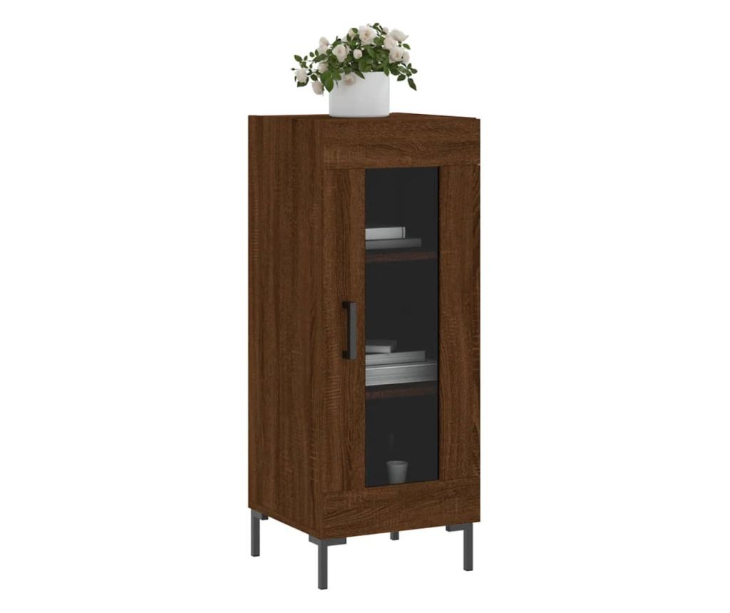 Konzola, smeđi hrast, 34,5x34x90 cm, kompozitno drvo - 3