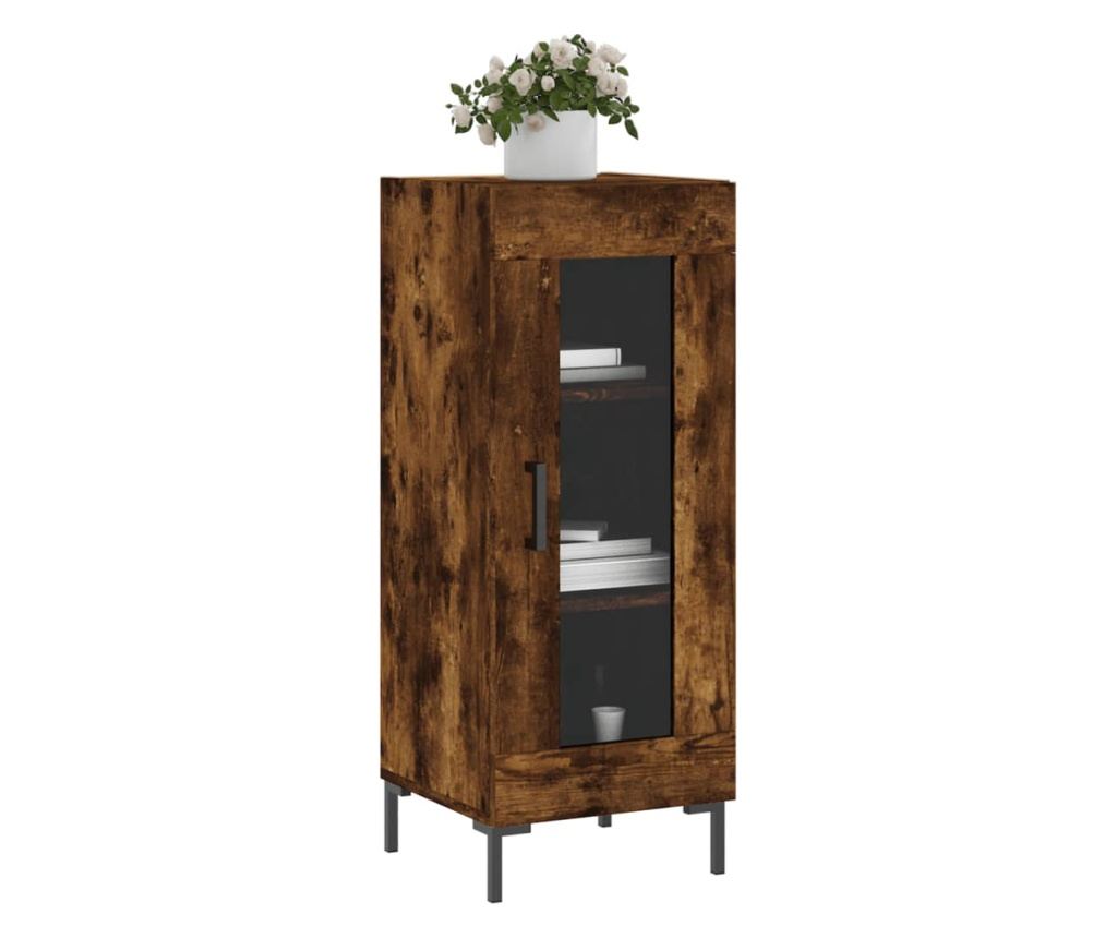 Ormarić, dimljeni hrast, 34,5x34x90 cm, kompozitno drvo - 3