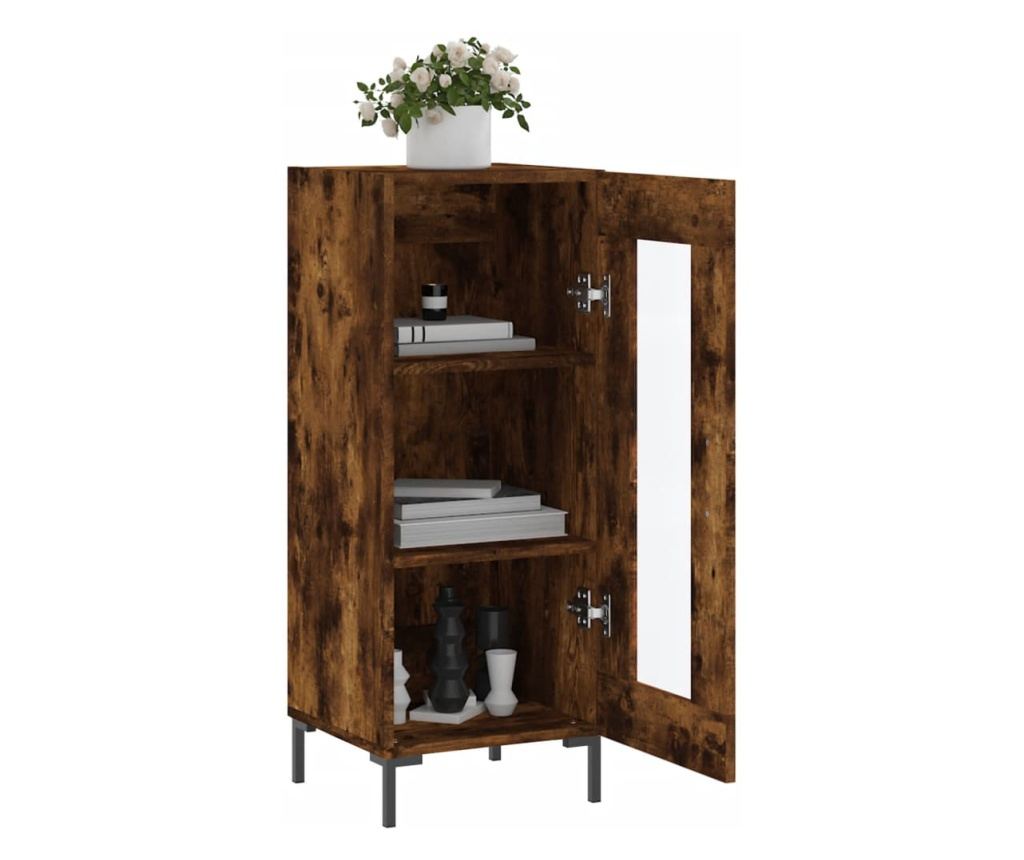 Ormarić, dimljeni hrast, 34,5x34x90 cm, kompozitno drvo - 4