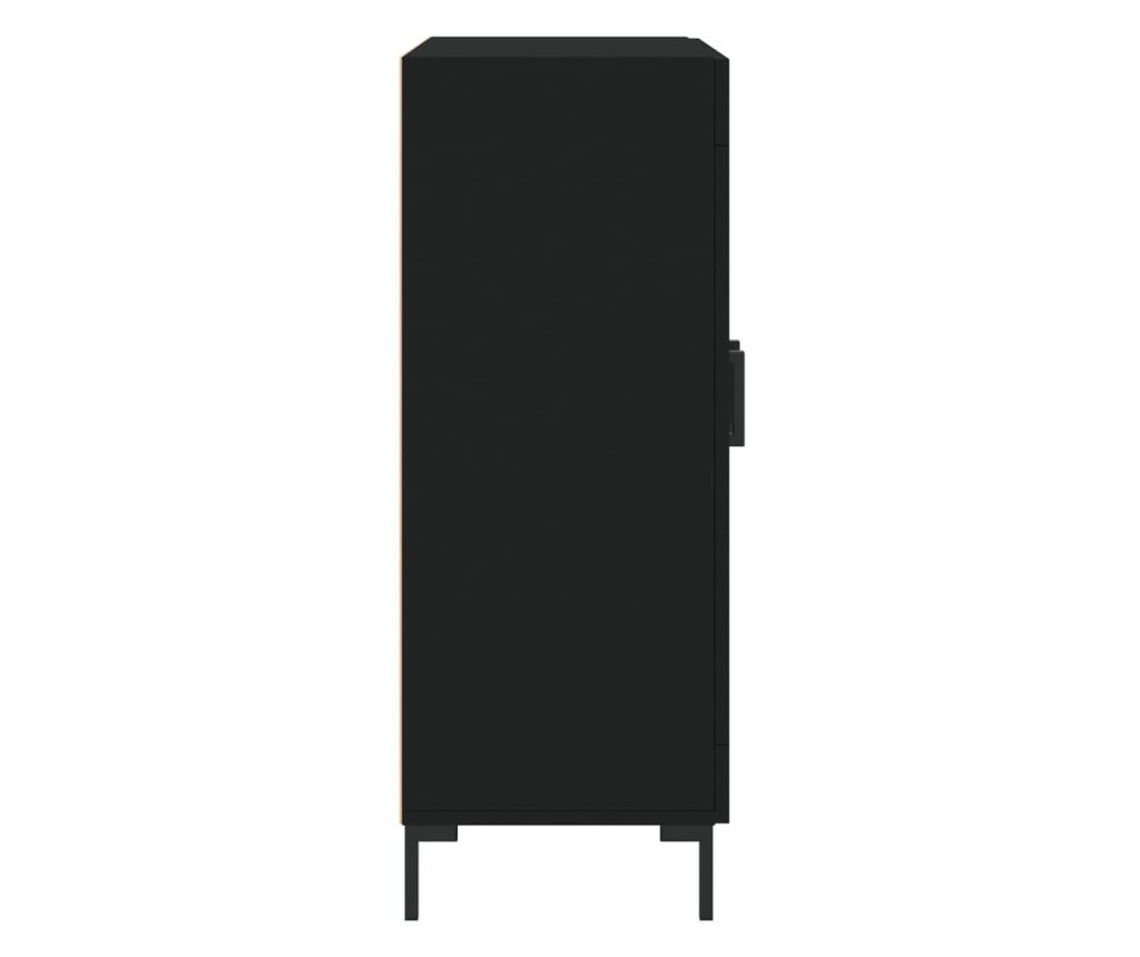 Konzola, crna, 69,5x34x90 cm, kompozitno drvo - 7