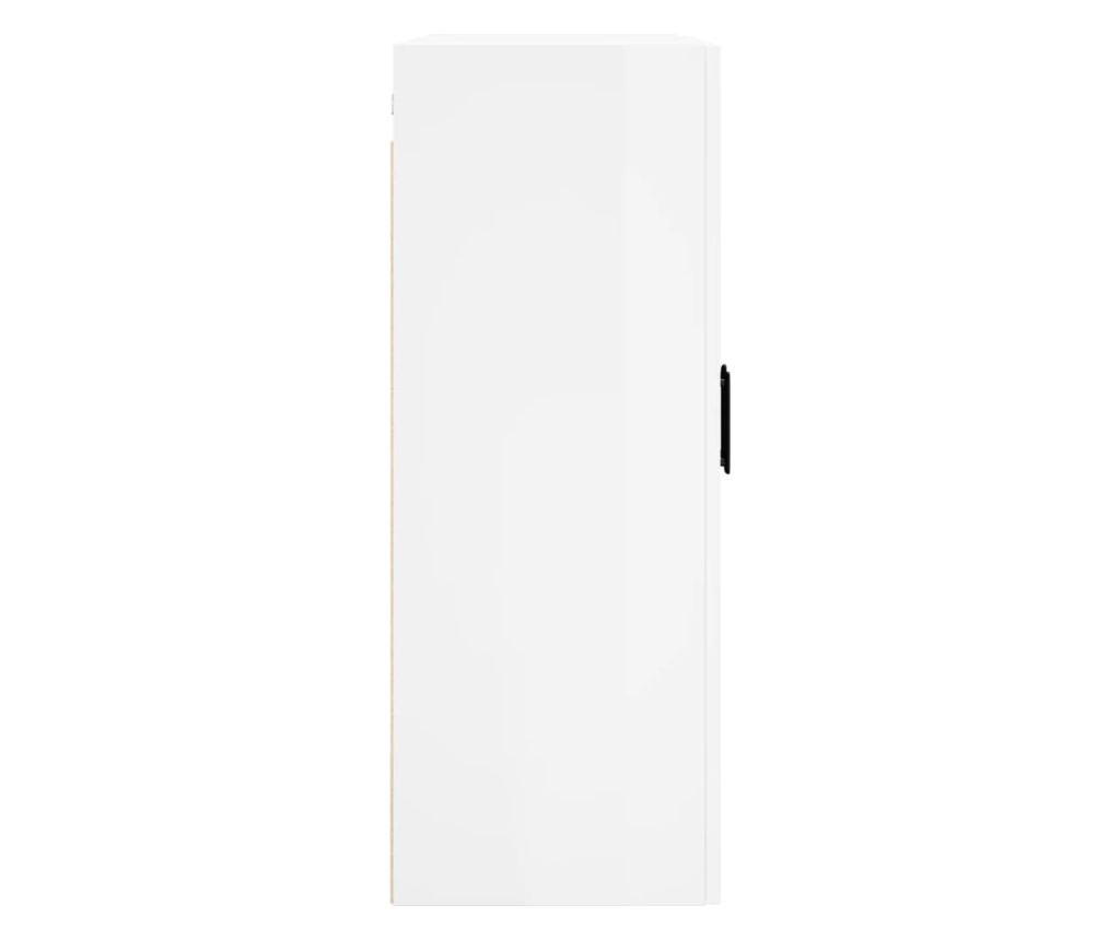 Ormar za montažu na zid, bijeli visokog sjaja, 69,5x34x90 cm - 8