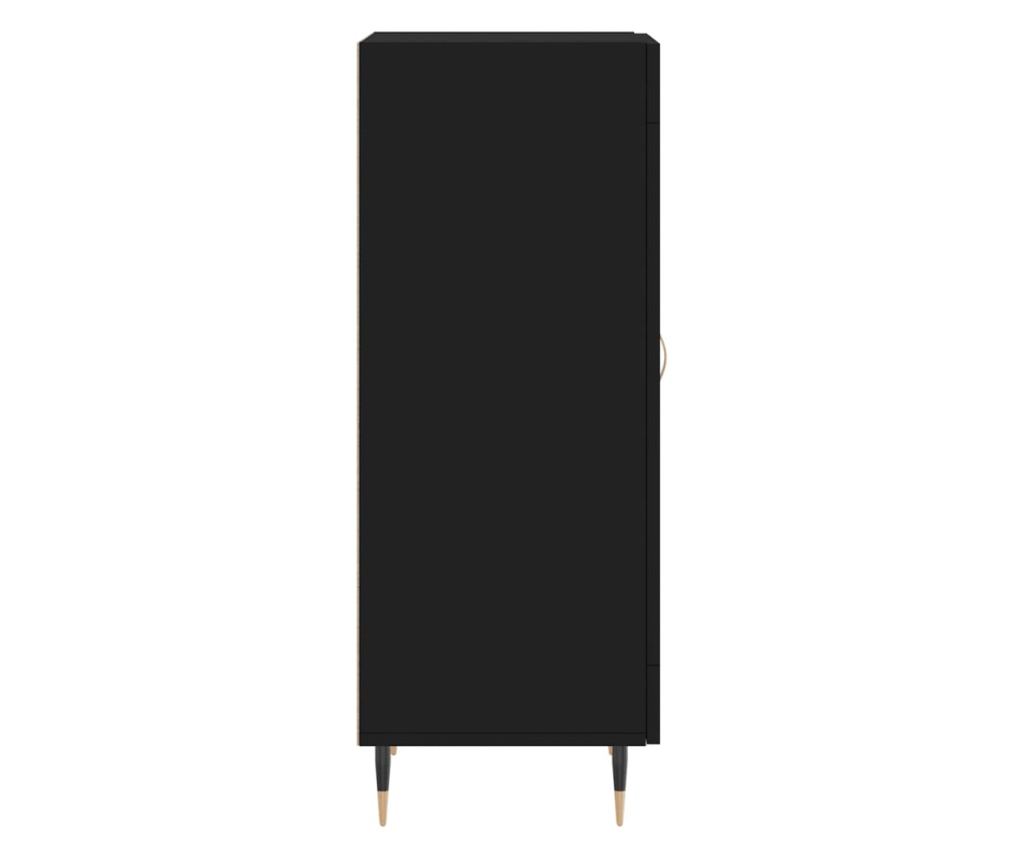 Konzola, crna, 34,5x34x90 cm, kompozitno drvo - 7