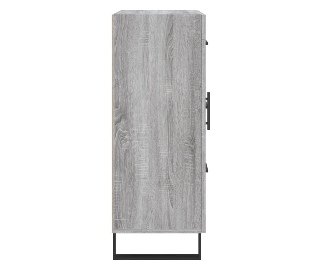 Komoda, siva sonoma, 69,5x34x90 cm, kompozitno drvo - 7