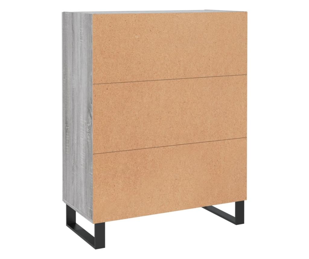 Komoda, siva sonoma, 69,5x34x90 cm, kompozitno drvo - 8