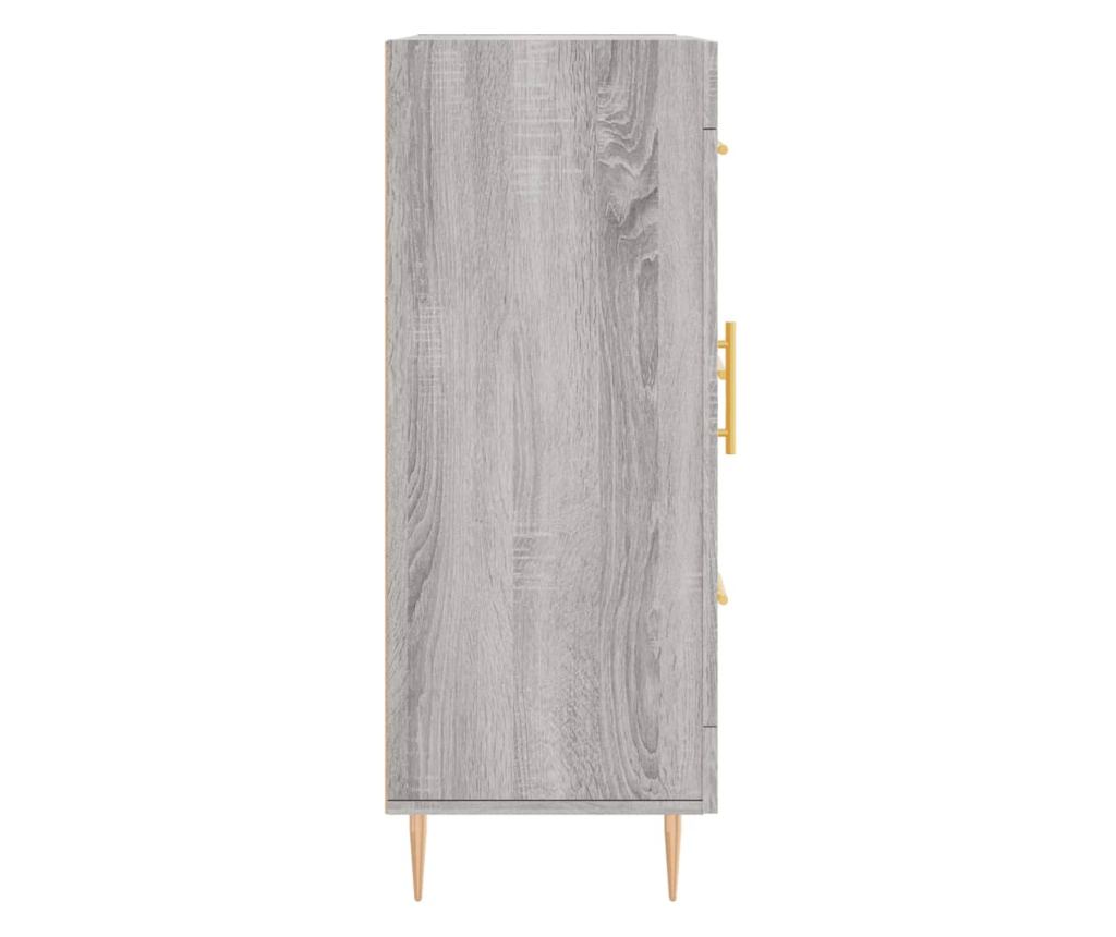 Komoda, siva sonoma, 69,5x34x90 cm, kompozitno drvo - 7