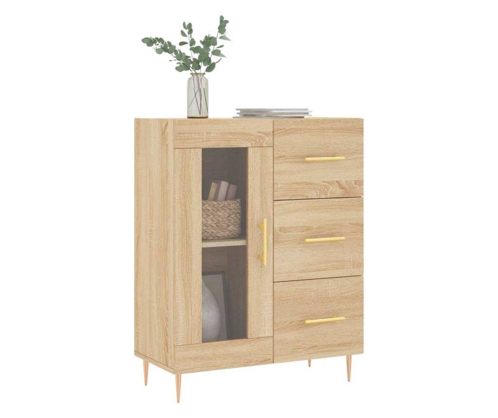 Ormarić, boja hrasta Sonoma, 69,5x34x90 cm, kompozitno drvo - 3