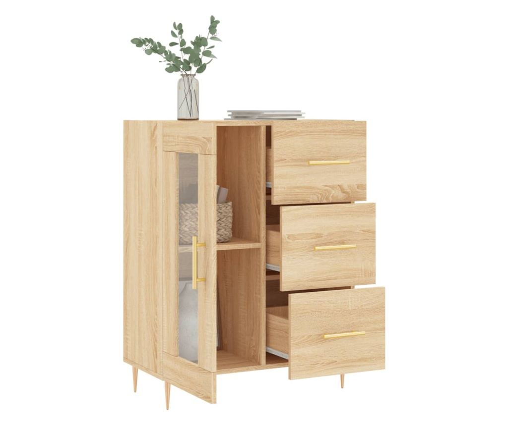 Ormarić, boja hrasta Sonoma, 69,5x34x90 cm, kompozitno drvo - 4