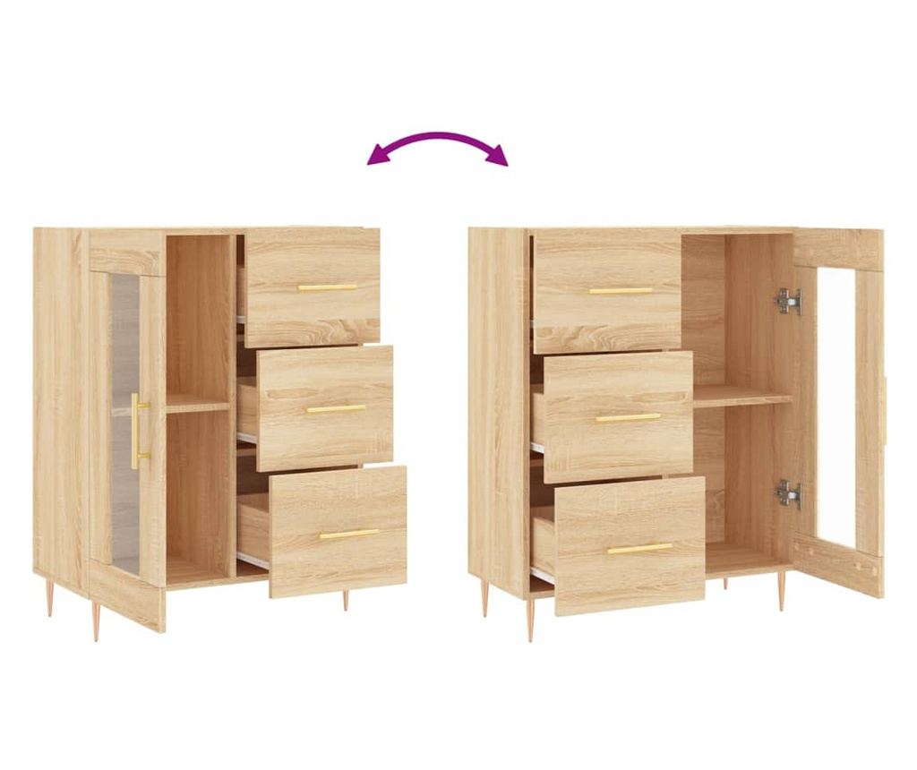 Ormarić, boja hrasta Sonoma, 69,5x34x90 cm, kompozitno drvo - 9