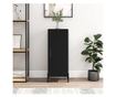 Konzola, crna, 34,5x34x90 cm, kompozitno drvo thumbnail 1