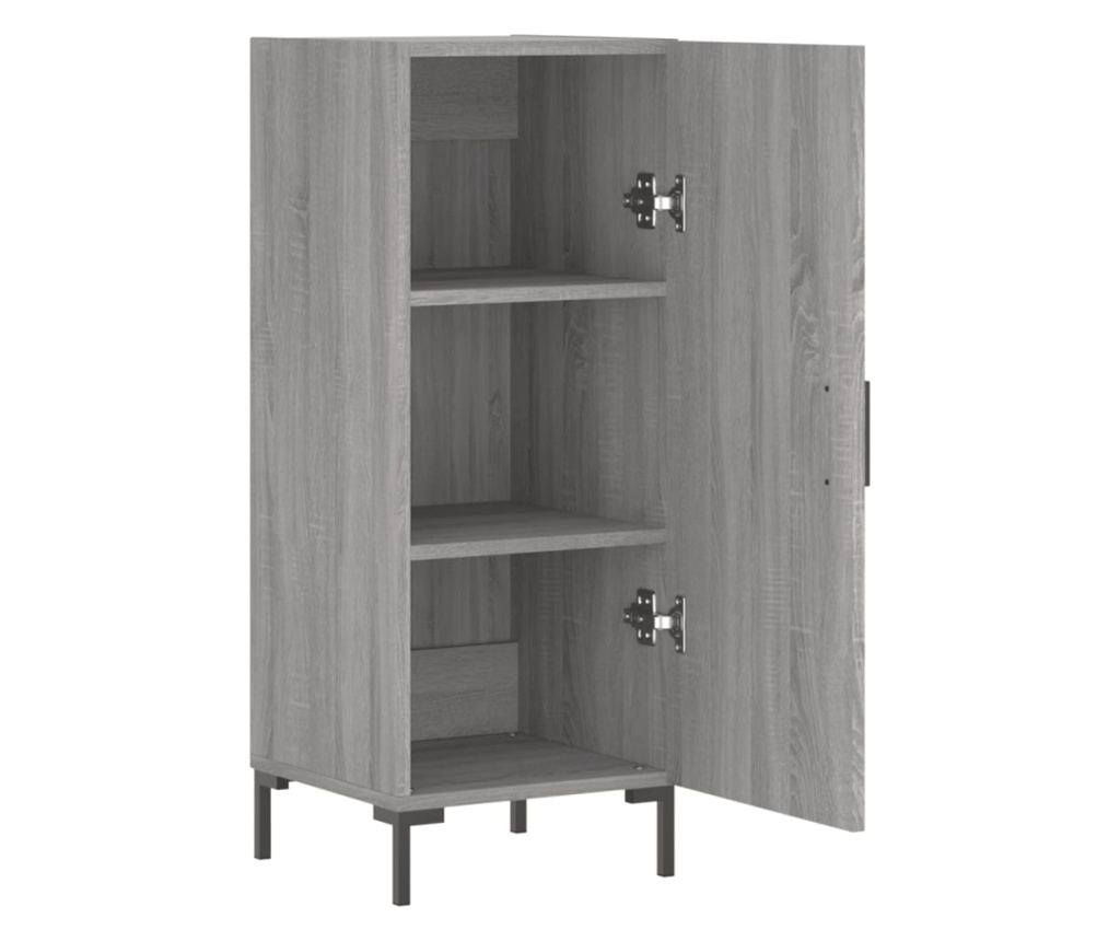 Komoda, siva sonoma, 34,5x34x90 cm, kompozitno drvo - 5