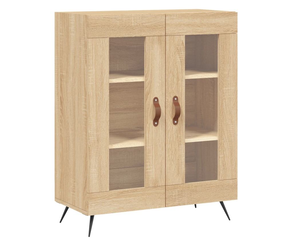 Visoka ormar, hrast sonoma, 69,5x34x180 cm, kompozitno drvo - 7