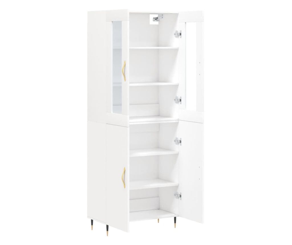 Visoka ormar, bijela, 69,5x34x180 cm, kompozitno drvo - 4