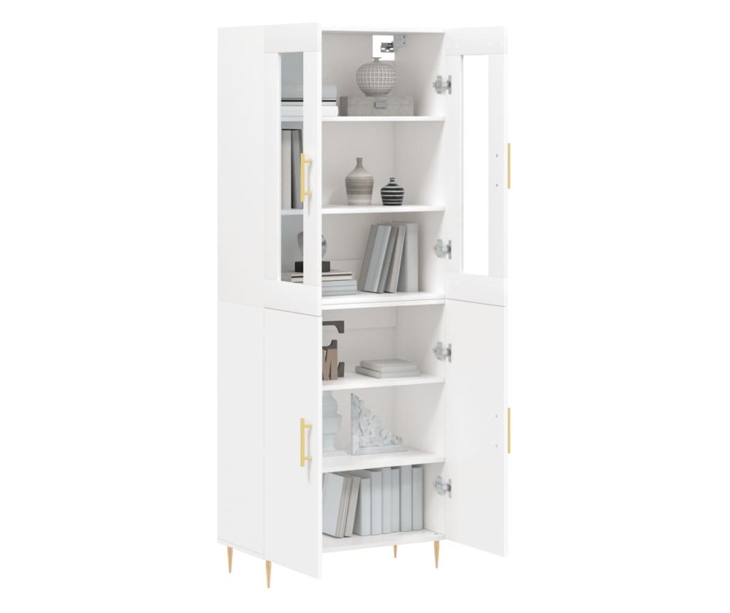 Visoka ormar, bijela, 69,5x34x180 cm, kompozitno drvo - 3