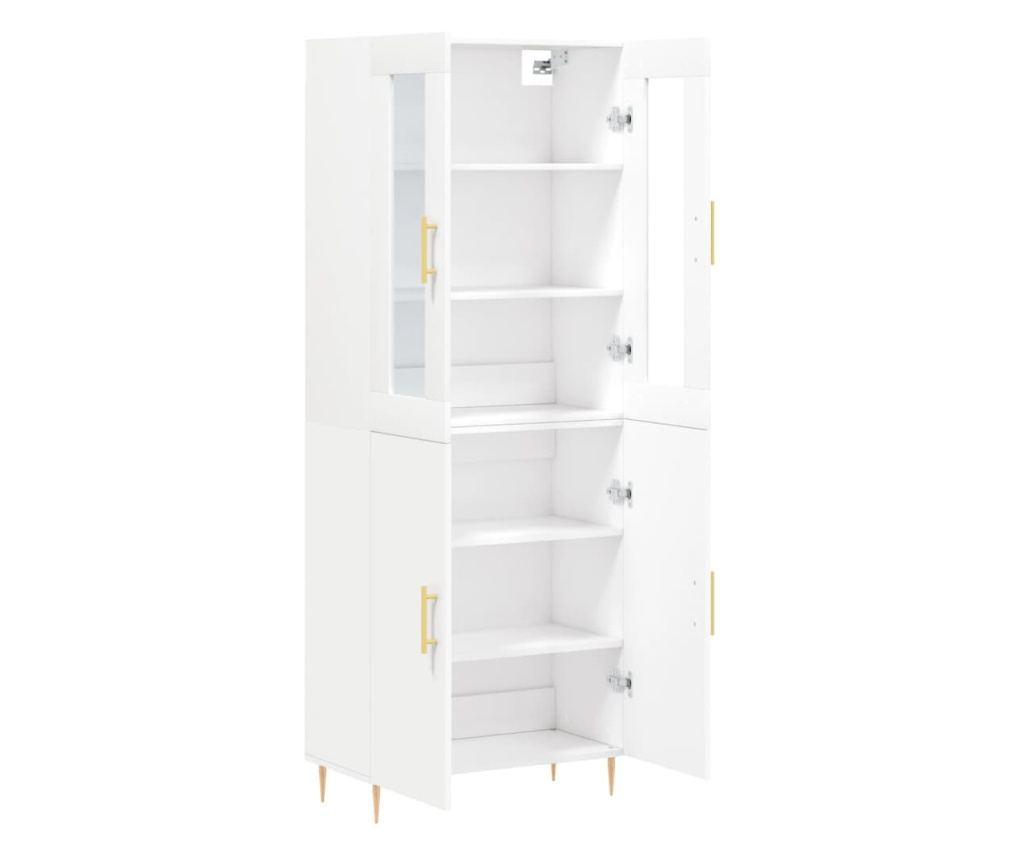 Visoka ormar, bijela, 69,5x34x180 cm, kompozitno drvo - 4