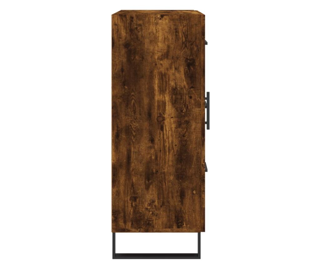 Komoda, dimljeni hrast, 69,5x34x90 cm, kompozitno drvo - 7