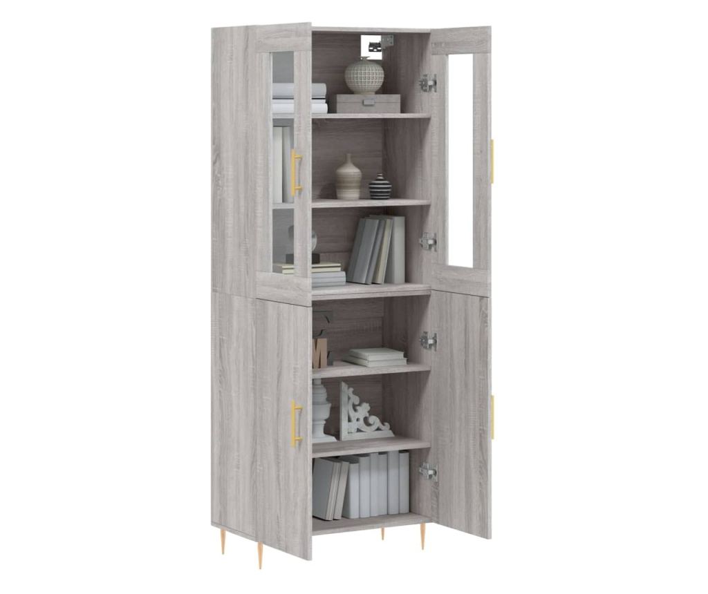 Visoki ormar, sonoma siva, 69,5x34x180 cm, kompozitno drvo - 3