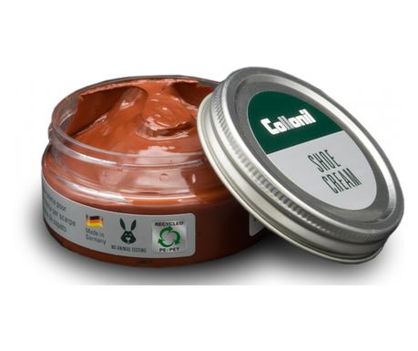 Crema de pantofi clasica Collonil Shoe Cream, 60 ml, maro mediu