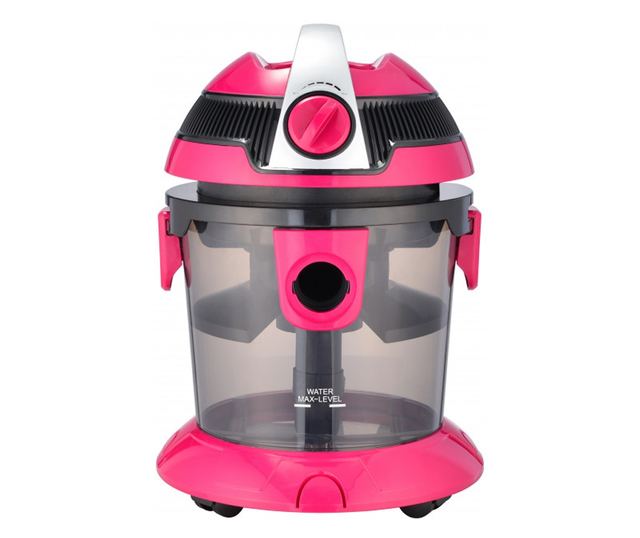 Aspirator Filtru Apa Oliver Voltz OV51001N, 1000W, Accesorii, 10L, Roz