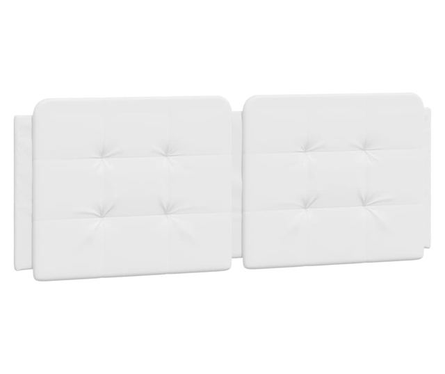 Легло с матрак, бяло, 140x200 см, изкуствена кожа