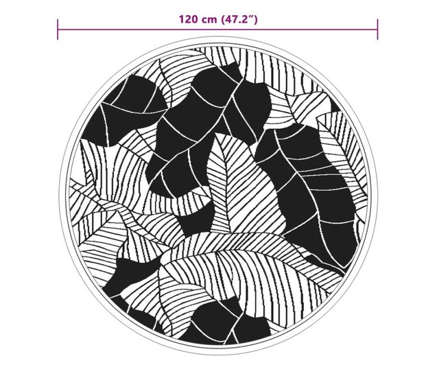 zöld polipropilén kültéri szőnyeg Ø120 cm