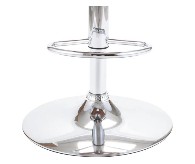 Barski stol, vezan les in taupe siva tkanina