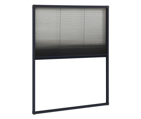 Zaslon protiv insekata za prozore antracit aluminijski 60x80 cm