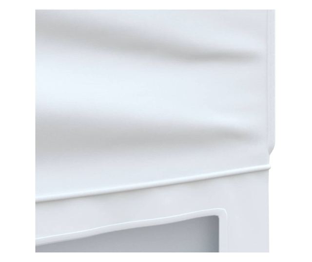 fehér összecsukható rendezvénysátor oldalfalakkal 3 x 6 m