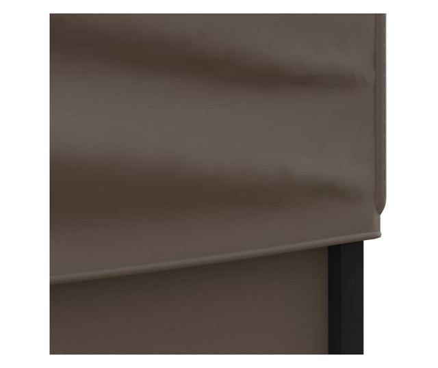 tópszínű összecsukható rendezvénysátor oldalfalakkal 2x2 m