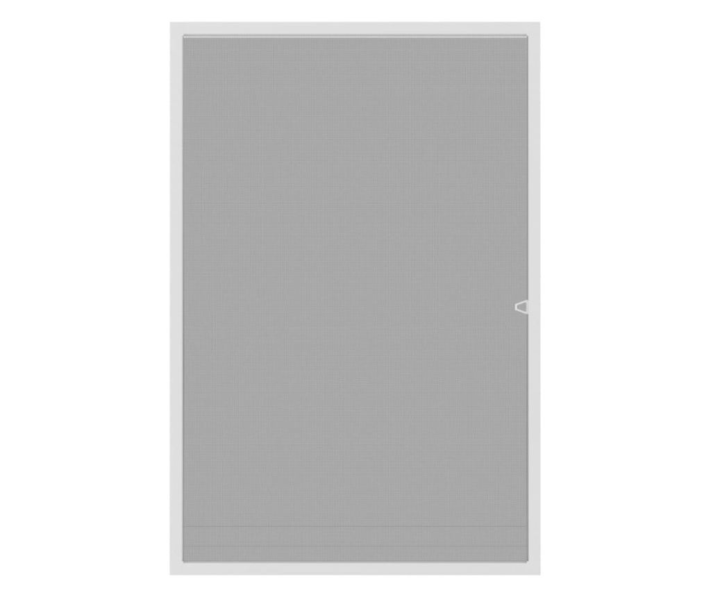Мрежа против насекоми за прозорци, бяла, 80x120 см - 3